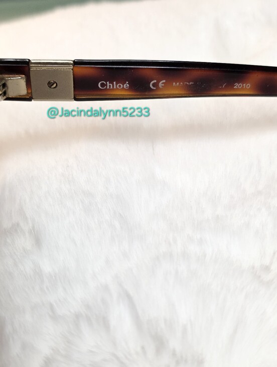 Chloe Havana Cat Eye Sunglasses Brown Tortoiseshell Frames  **SCRATCHED LENSES** main image 5